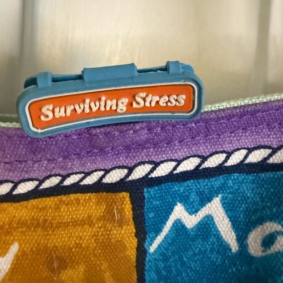 Surviving Stress Anne Ormsby Beach Tote or Purse Colorful Cocktail-Themed - Picture 14 of 14